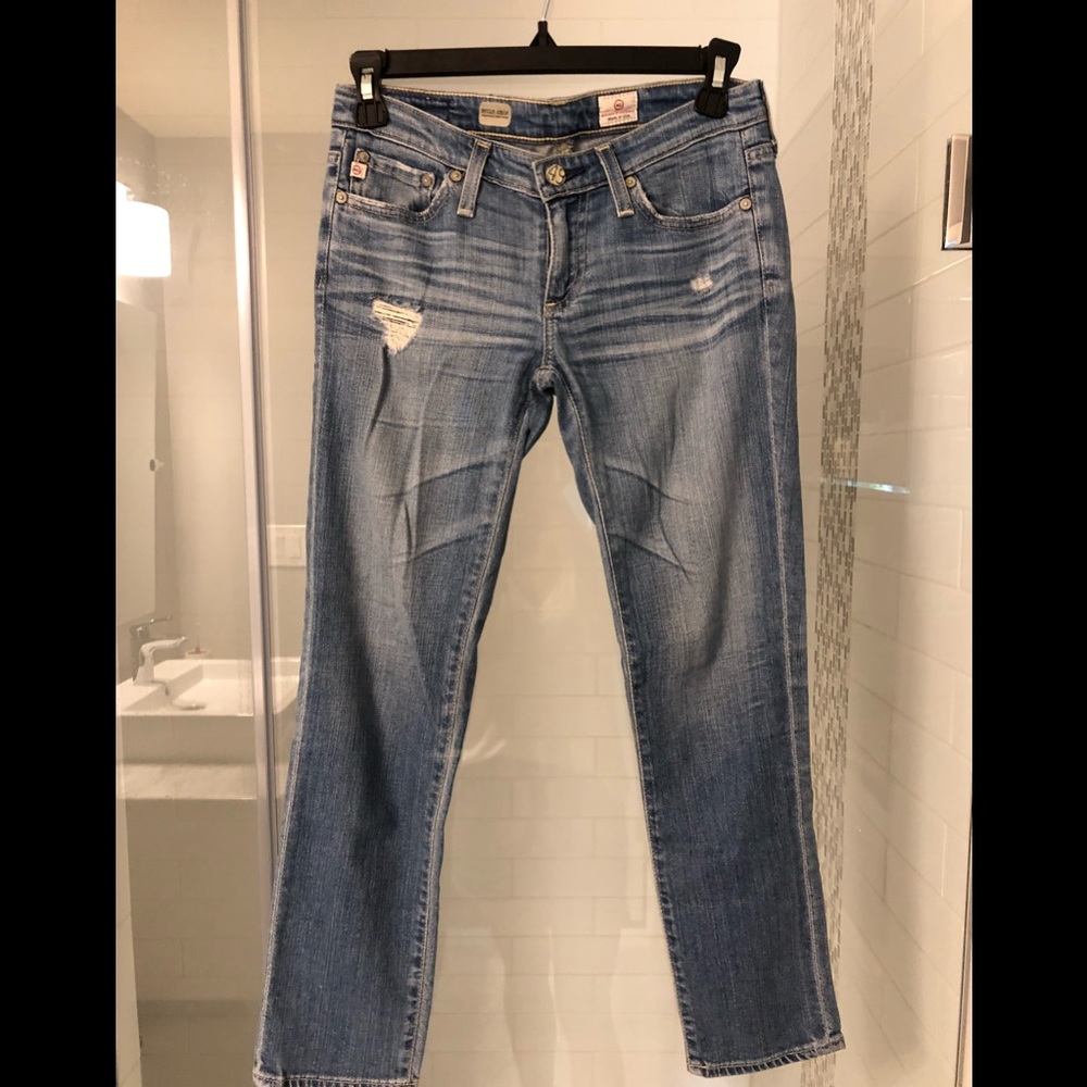 AG Capri Jeans in light blue